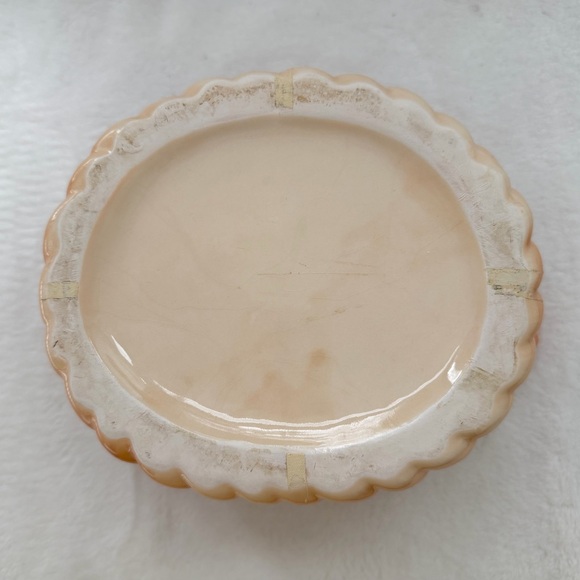 Vintage Ceramic Faux Woven Bread Basket Planter Fruit Wicker Look Decorative - Picture 10 of 10